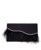 Women's Feather Flap Clutch