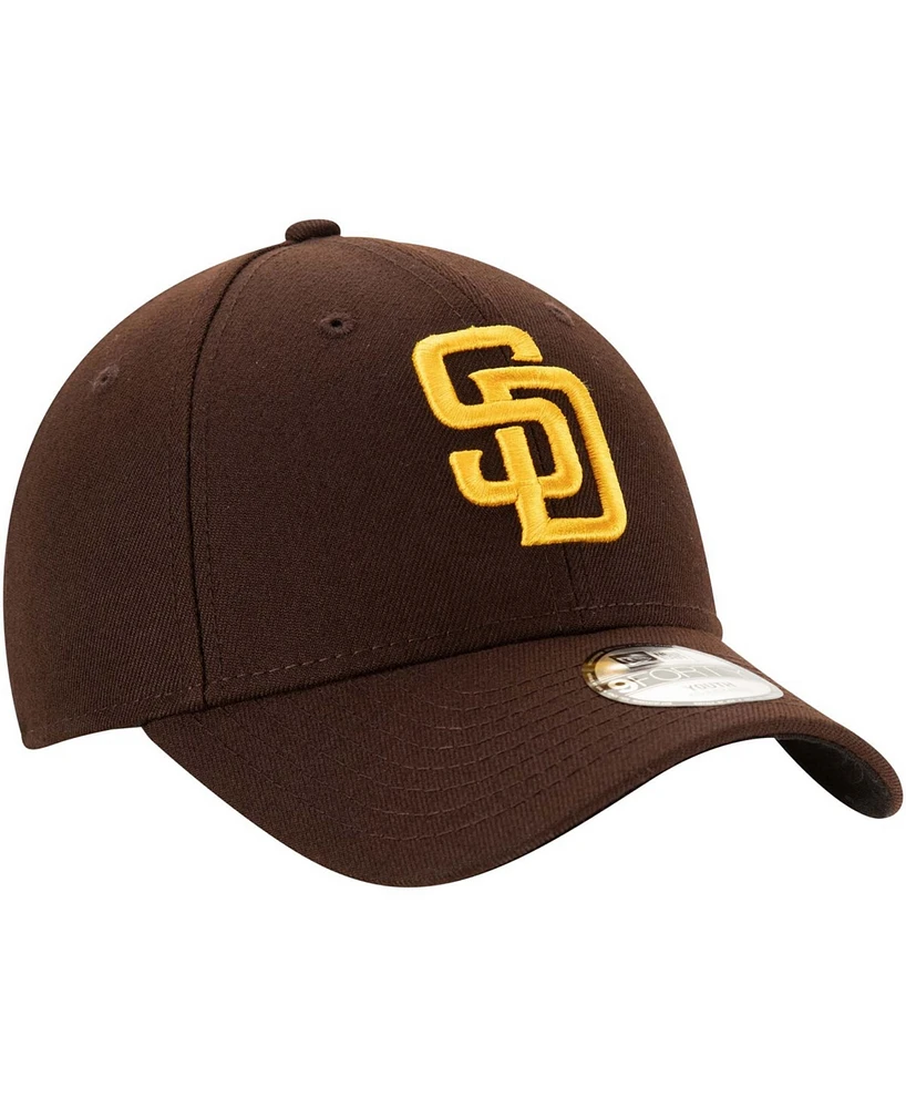 Big Boys and Girls Brown San Diego Padres Team The League 9FORTY Adjustable Hat