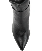 Journee Collection Women's Sarie Wide Calf Ruched Stiletto Boots