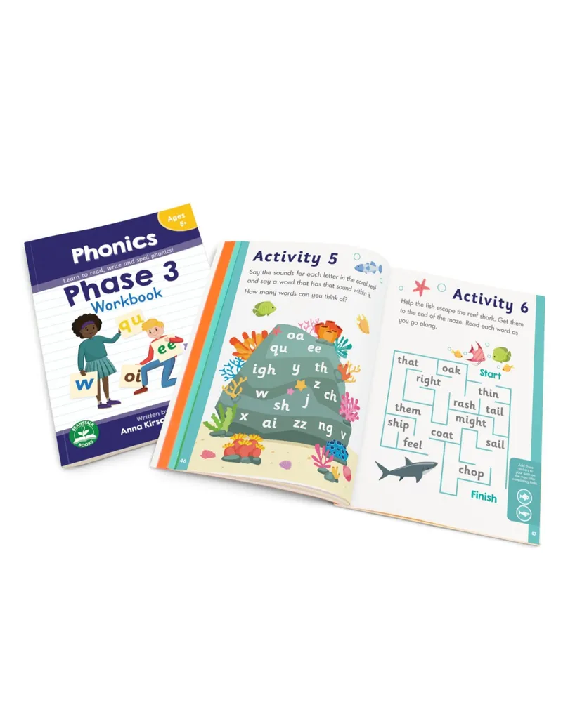 Junior Learning Phase-3 Phonics Educational Learning Workbook