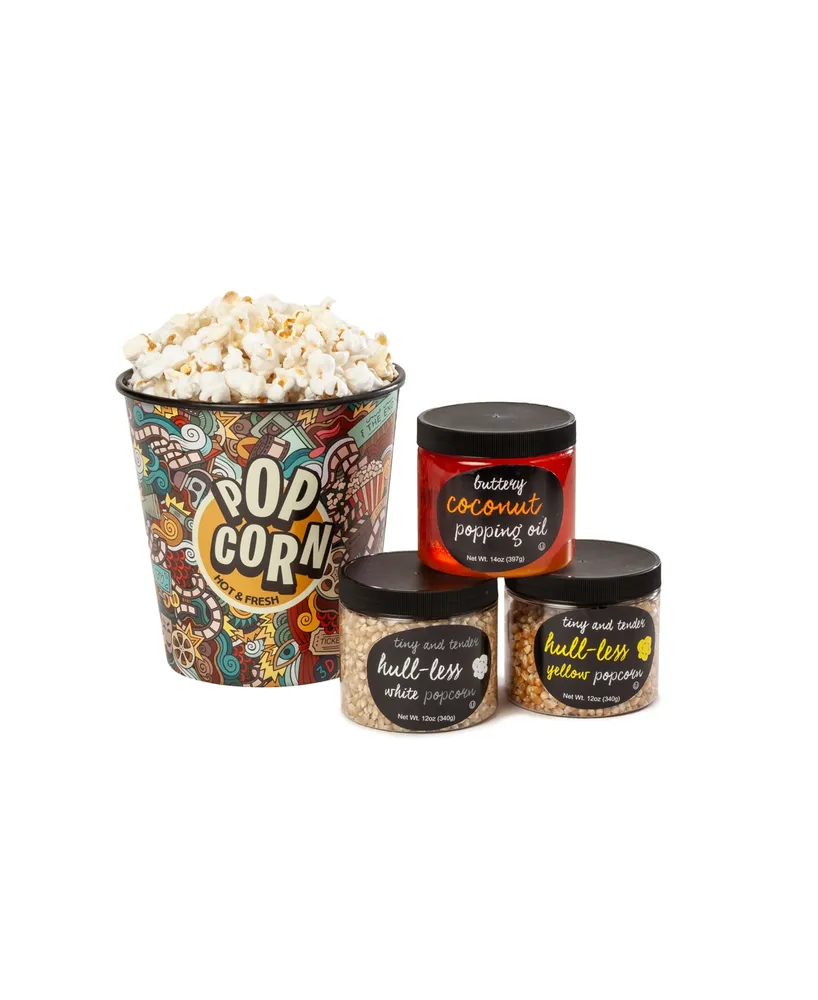 Wabash Valley Farms Deluxe Hull-Less Popcorn Kit, Set of 4