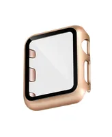 WITHit Rose Gold Tone/Gold Tone Full Protection Bumper with Integrated Glass Cover Compatible with 40mm Apple Watch