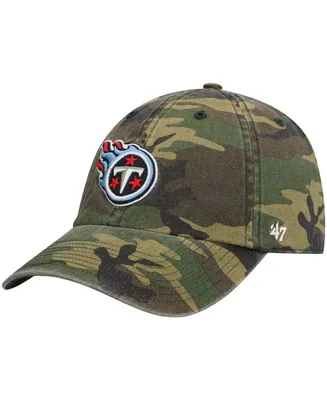 Men's Camo Tennessee Titans Woodland Clean Up Adjustable Hat