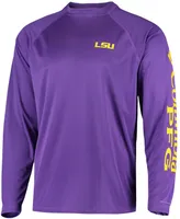 Men's Purple Lsu Tigers Terminal Tackle Omni-Shade Long Sleeve T-shirt