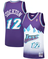 Men's John Stockton Purple Utah Jazz 1996-97 Hardwood Classics Swingman Player Jersey