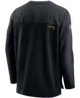 Men's Black Pittsburgh Steelers Sideline Half-Zip Uv Performance Jacket