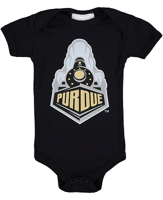 Infant Boys and Girls Black Purdue Boilermakers Big Logo Bodysuit