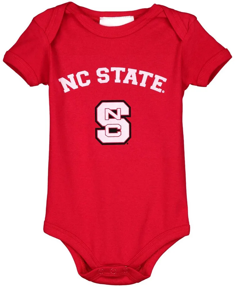 Infant Boys and Girls Red Nc State Wolfpack Arch and Logo Bodysuit