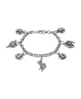 2028 Charm Horse Bracelet - Silver