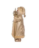 Kurt Adler 17" Light Santa with Staff and Bells