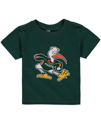 Infant Boys and Girls Green Miami Hurricanes Big Logo T-shirt