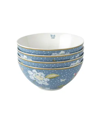 Laura Ashley Heritage Collectables Seaspray Uni Bowls in Gift Box, Set of 4