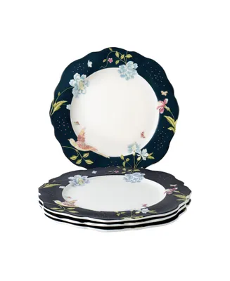 Laura Ashley Heritage Collectables Midnight Uni Irregular Plates in Gift Box, Set of 4