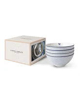 Laura Ashley Blueprint Collectables Candy Stripe Bowls in Gift Box, Set of 4