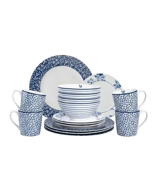 Laura Ashley Blueprint Collectables Dinner Set in Gift Box, 16 Pieces