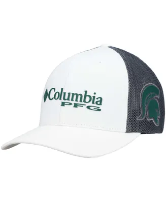 Men's White Michigan State Spartans Pfg Snapback Adjustable Hat