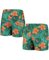 Men's Green Miami Hurricanes Swimming Trunks