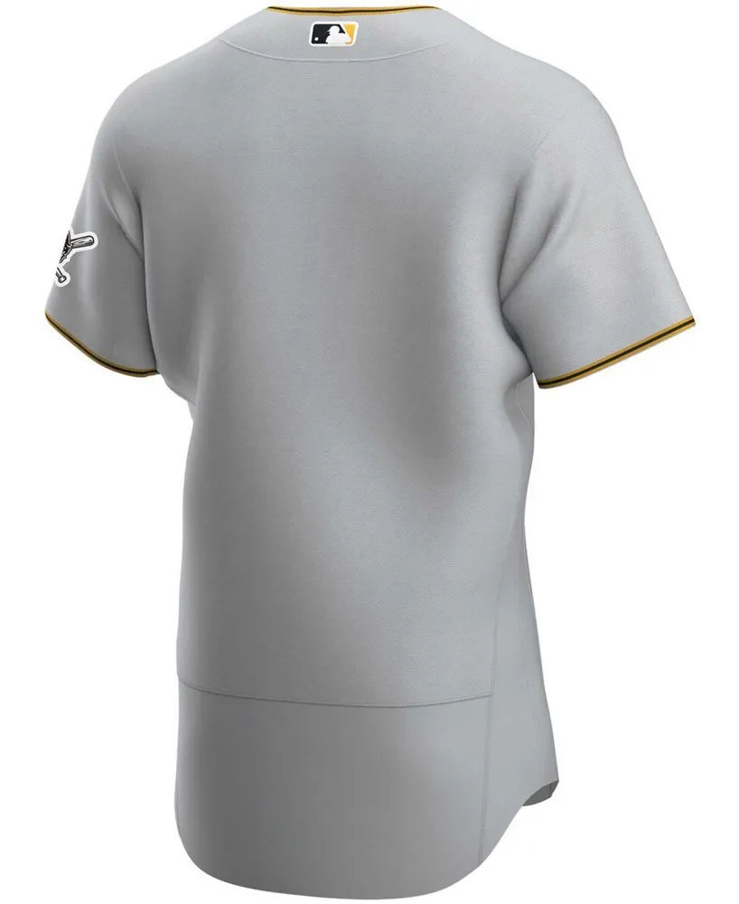 Men's Gray Pittsburgh Pirates Road Authentic Team Jersey