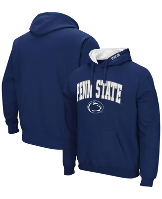 Men's Colosseum Navy Penn State Nittany Lions Arch and Logo 3.0 Pullover Hoodie