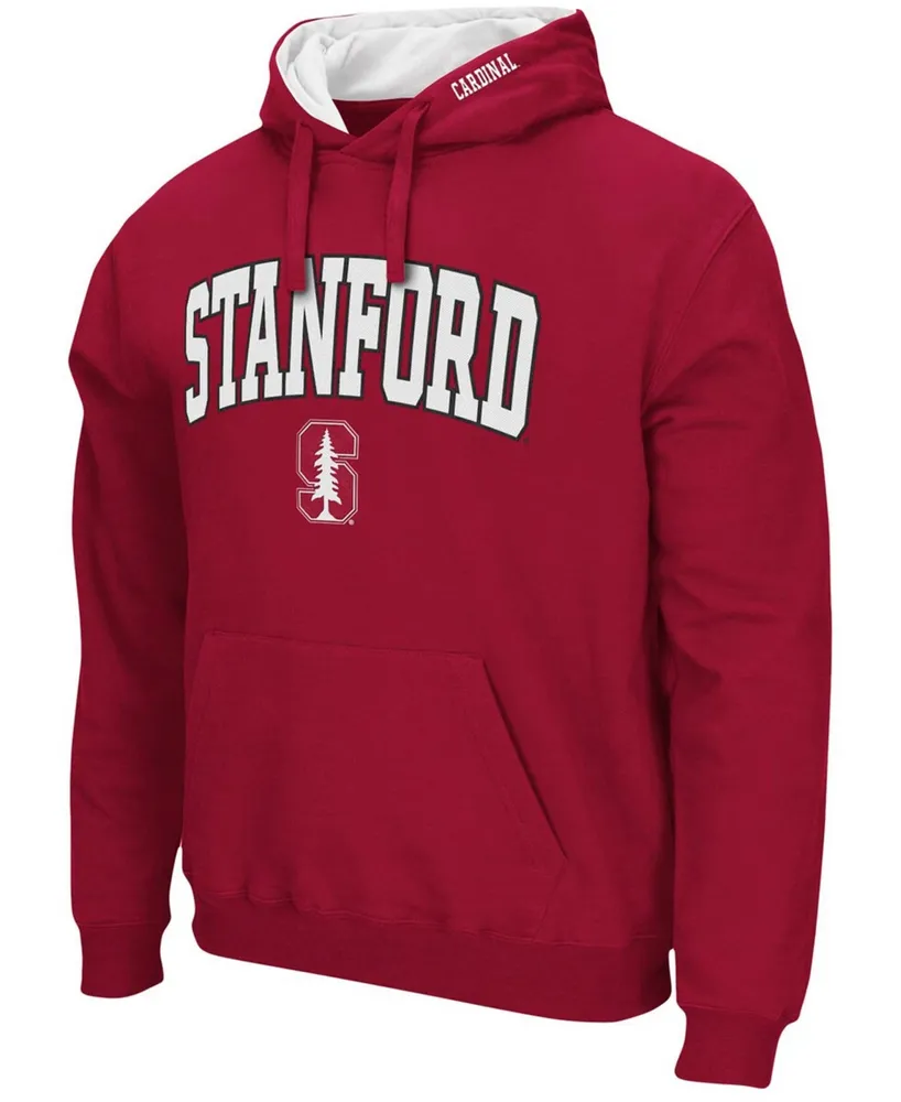 Men's Cardinal Stanford Arch Logo 3.0 Pullover Hoodie