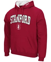 Men's Cardinal Stanford Arch Logo 3.0 Pullover Hoodie