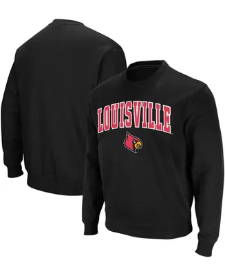 Colosseum Men's Louisville Cardinals Arch and Logo Crew Neck Sweatshirt