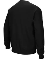 Men's Black Purdue Boilermakers Arch Logo Crew Neck Sweatshirt