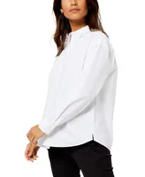 A Pea in the Pod Classic Button Down Maternity Boyfriend Shirt