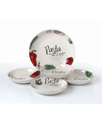 Vegetable and Herb Design Pasta by Lorren Home Trend, Set of 5