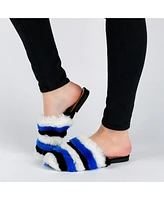 Journee Collection Women's Faux Fur Evelin Mule