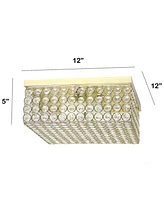 Lalia Home Glam 2 Light Square Flush Mount