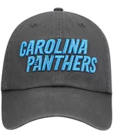 Men's Charcoal Carolina Panthers Clean Up Script Adjustable Hat