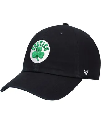 Men's Black Boston Celtics Team Clean Up Adjustable Hat