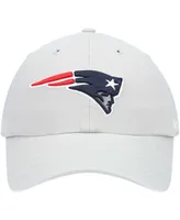 Men's Gray New England Patriots Clean Up Adjustable Hat