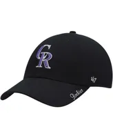 Women's Black Colorado Rockies Team Miata Clean Up Adjustable Hat