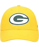 Boys Gold Green Bay Packers Basic Secondary Mvp Adjustable Hat