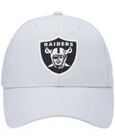 Boys Silver Las Vegas Raiders Basic Secondary Mvp Adjustable Hat