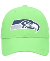 Boys Neon Green Seattle Seahawks Basic Secondary Mvp Adjustable Hat