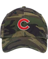 Men's Camo Chicago Cubs Logo Clean Up Adjustable Hat