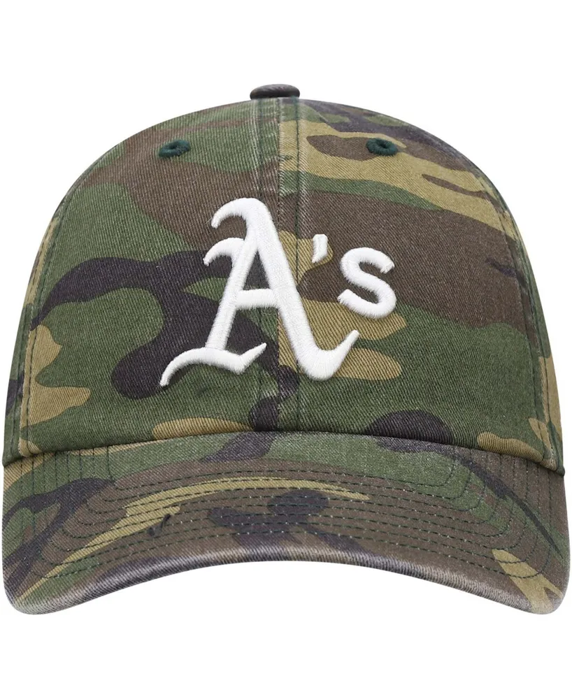 Men's Camo Oakland Athletics Team Clean Up Adjustable Hat
