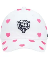 Little Girls White Chicago Bears Surprise Clean Up Adjustable Hat
