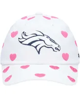 Little Girls White Denver Broncos Surprise Clean Up Adjustable Hat