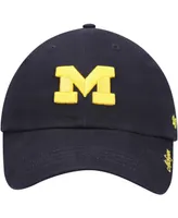 Women's Navy Michigan Wolverines Miata Clean Up Logo Adjustable Hat