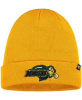 Men's Gold-Tone Ndsu Bison Raised Cuffed Knit Hat - Gold