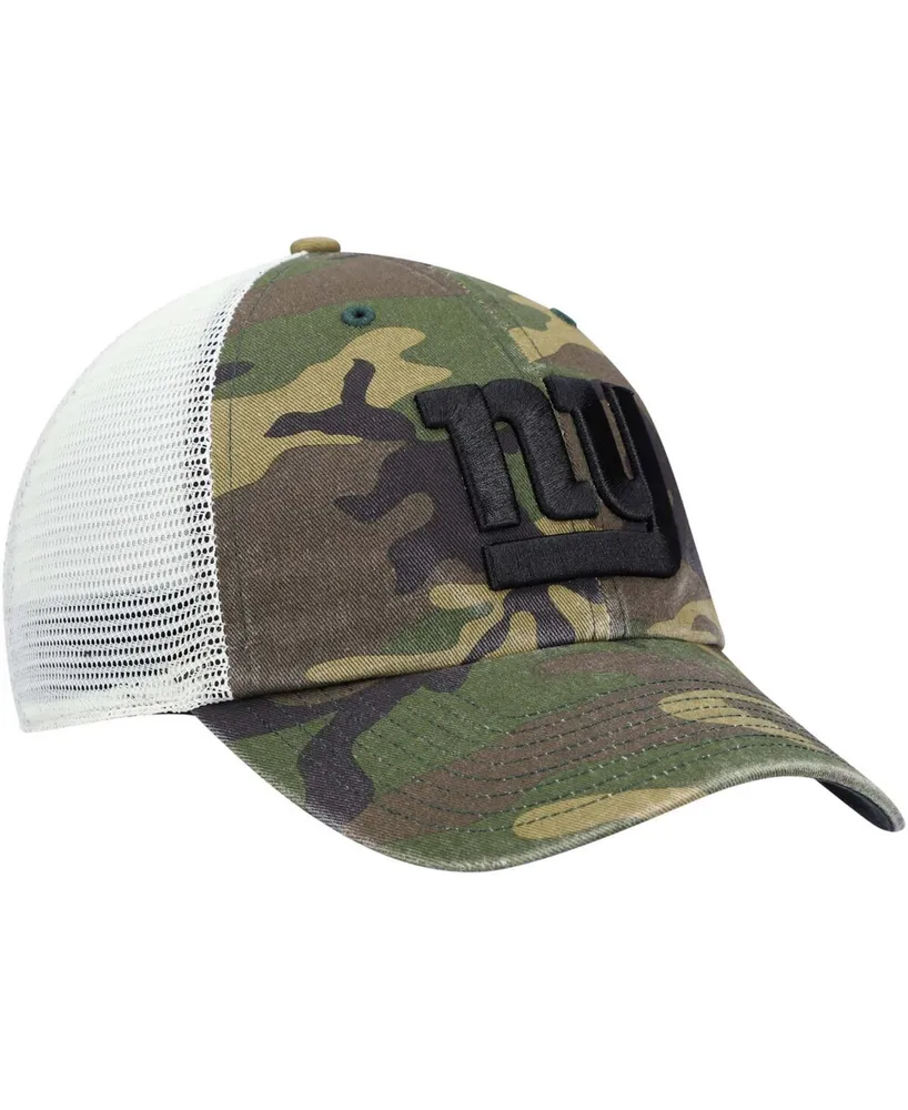 Men's Camo New York Giants Branson Mvp Trucker Snapback Hat