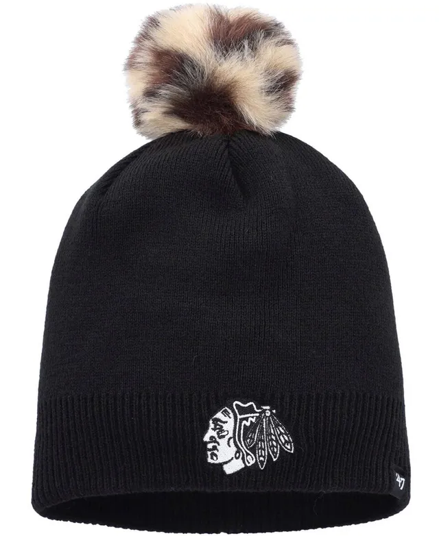 Fanatics Women's White Chicago Bears Winter Lights Sparkle Cuffed Knit Hat  with Pom - Macy's