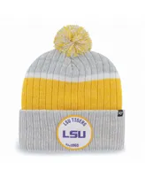 Men's Gray Lsu Tigers Holcomb Cuffed Knit Hat with Pom
