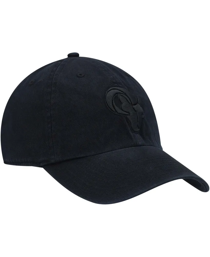 Men's Black Los Angeles Rams Team Tonal Clean Up Adjustable Hat