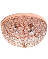 Lalia Home Crystal Glam 2 Light Ceiling Flush Mount