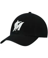 Men's Black Miami Marlins Challenger Adjustable Hat